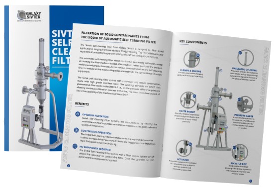 Self-cleaning filter brochure